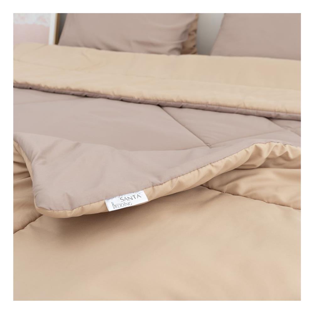 ชุดผ้าปูที่นอน 6 ฟุต (ชุด 6 ชิ้น) SANTA BEDDING สี BROWN/CREAM