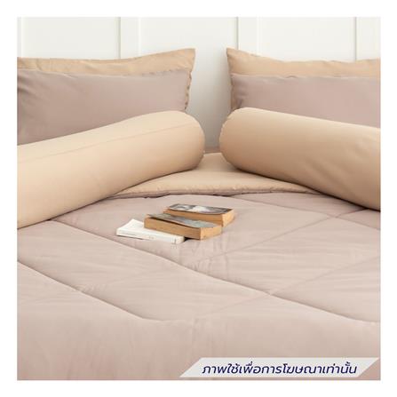 ชุดผ้าปูที่นอน 6 ฟุต (ชุด 6 ชิ้น) SANTA BEDDING สี BROWN/CREAM_2