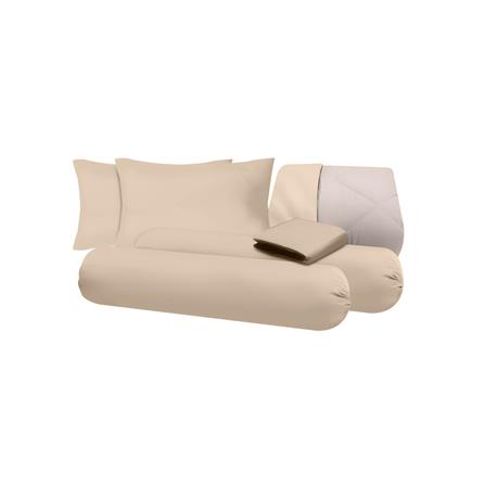 ชุดผ้าปูที่นอน 6 ฟุต (ชุด 6 ชิ้น) SANTA BEDDING สี BROWN/CREAM_4