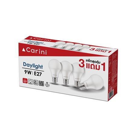 หลอด LED CARINI A60 ECOLIFE2 9 วัตต์ DAYLIGHT E27 (แพ็ก 4 ชิ้น)_2