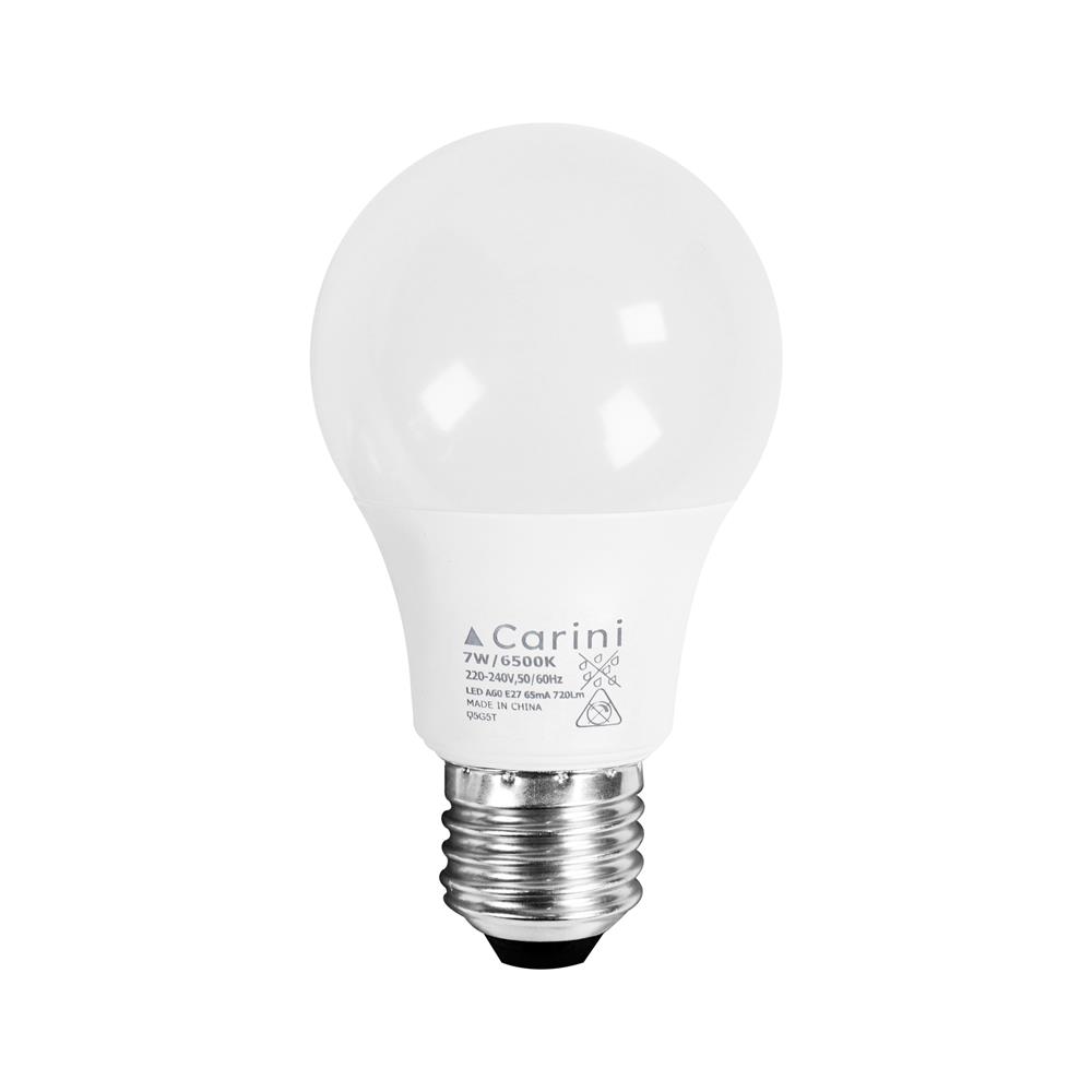 หลอด LED CARINI A60 ECOLIFE2 7 วัตต์ DAYLIGHT E27 (แพ็ก 4 ชิ้น)