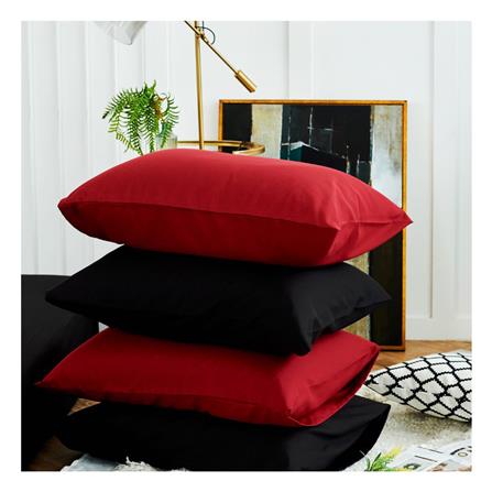 ชุดผ้าปูที่นอน 5 ฟุต (ชุด 6 ชิ้น) SANTA BEDDING สี BLACK/RED_4