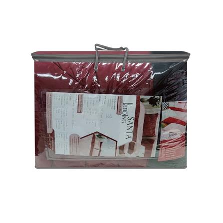 ชุดผ้าปูที่นอน 5 ฟุต (ชุด 6 ชิ้น) SANTA BEDDING สี BLACK/RED_7