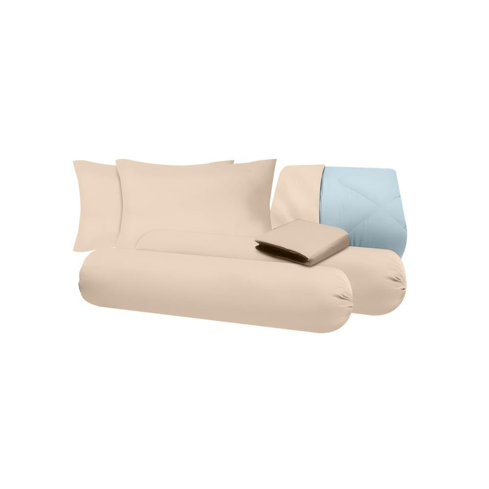 ชุดผ้าปูที่นอน 5 ฟุต (ชุด 6 ชิ้น) SANTA BEDDING สี BROWN/GREEN