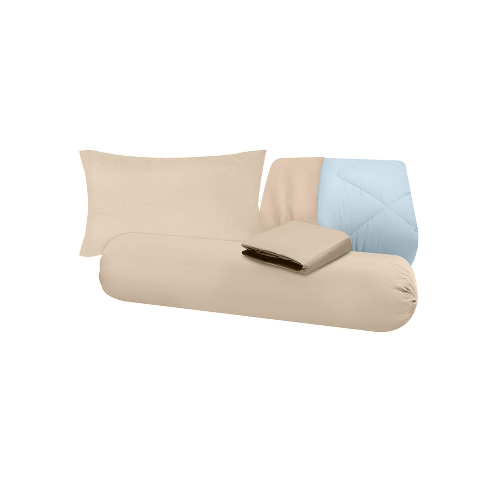 ชุดผ้าปูที่นอน 3.5 ฟุต (ชุด 4 ชิ้น) SANTA BEDDING สี BROWN/GREEN