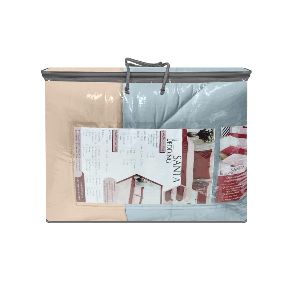 ชุดผ้าปูที่นอน 3.5 ฟุต (ชุด 4 ชิ้น) SANTA BEDDING สี BROWN/GREEN