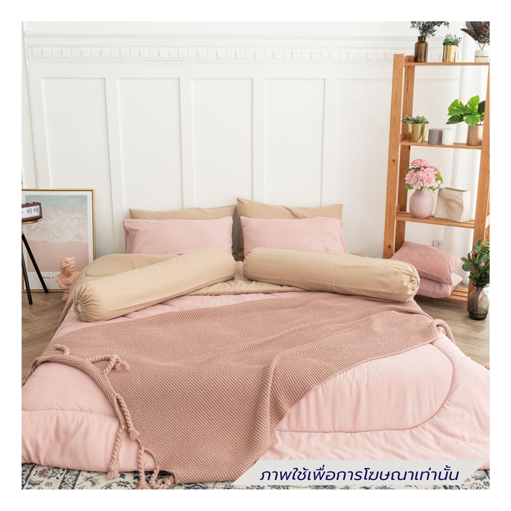 ชุดผ้าปูที่นอน 6 ฟุต (ชุด 6 ชิ้น) SANTA BEDDING สี BROWN/PINK
