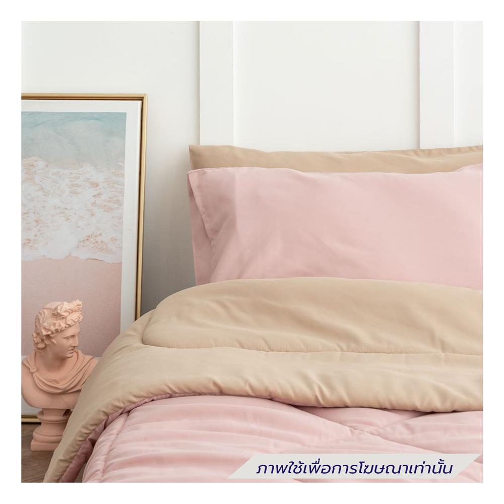 ชุดผ้าปูที่นอน 6 ฟุต (ชุด 6 ชิ้น) SANTA BEDDING สี BROWN/PINK