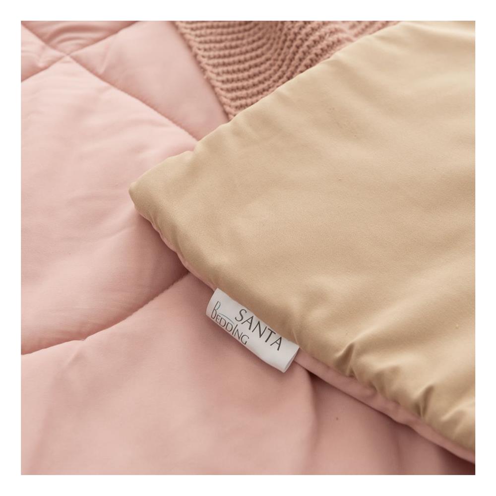 ชุดผ้าปูที่นอน 6 ฟุต (ชุด 6 ชิ้น) SANTA BEDDING สี BROWN/PINK