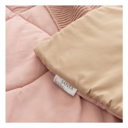 ชุดผ้าปูที่นอน 6 ฟุต (ชุด 6 ชิ้น) SANTA BEDDING สี BROWN/PINK_4