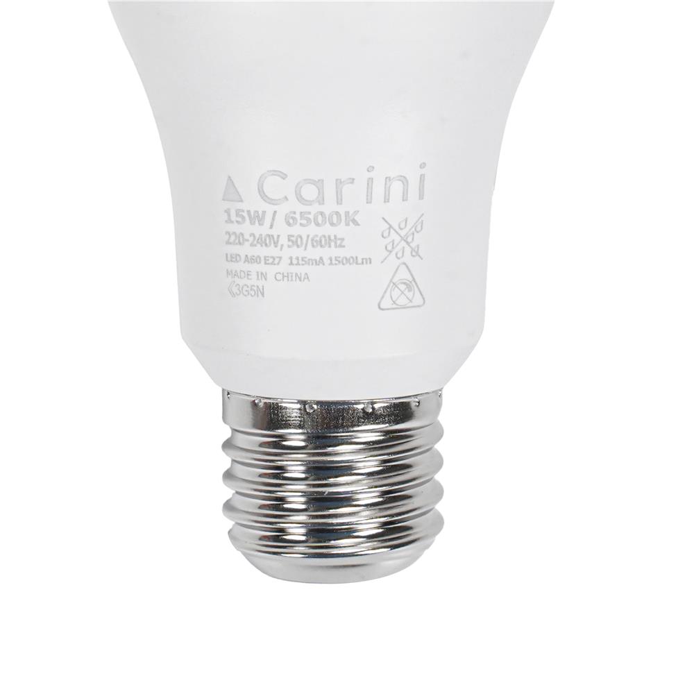 หลอด LED CARINI A60 ECOLIFE2 15 วัตต์ DAYLIGHT E27 (แพ็ก 4 ชิ้น)