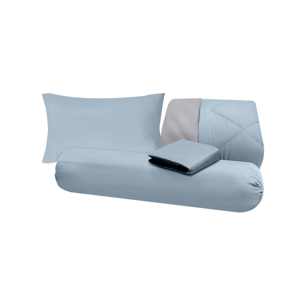ชุดผ้าปูที่นอน 3.5 ฟุต (ชุด 4 ชิ้น) SANTA BEDDING สี GREEN/GREY