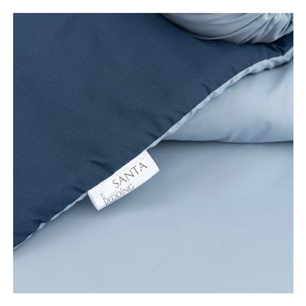 ชุดผ้าปูที่นอน 3.5 ฟุต (ชุด 4 ชิ้น) SANTA BEDDING สี LIGHT BLUE/NAVY BLUE_5