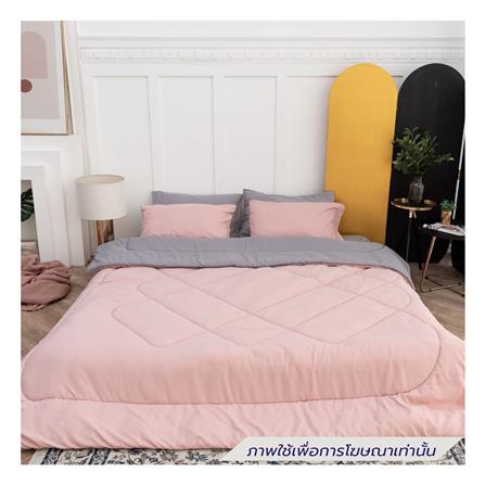 ชุดผ้าปูที่นอน 3.5 ฟุต (ชุด 4 ชิ้น) SANTA BEDDING สี GREY/PINK_1