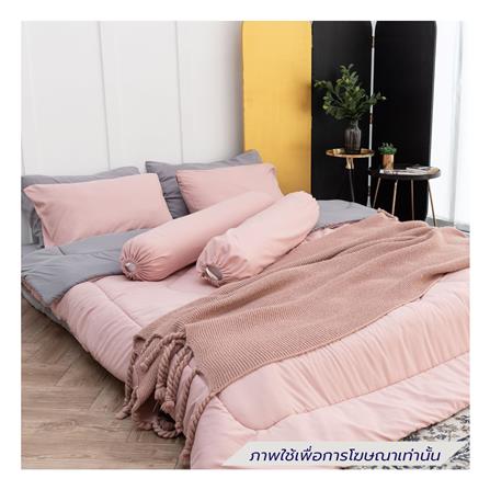 ชุดผ้าปูที่นอน 3.5 ฟุต (ชุด 4 ชิ้น) SANTA BEDDING สี GREY/PINK_0