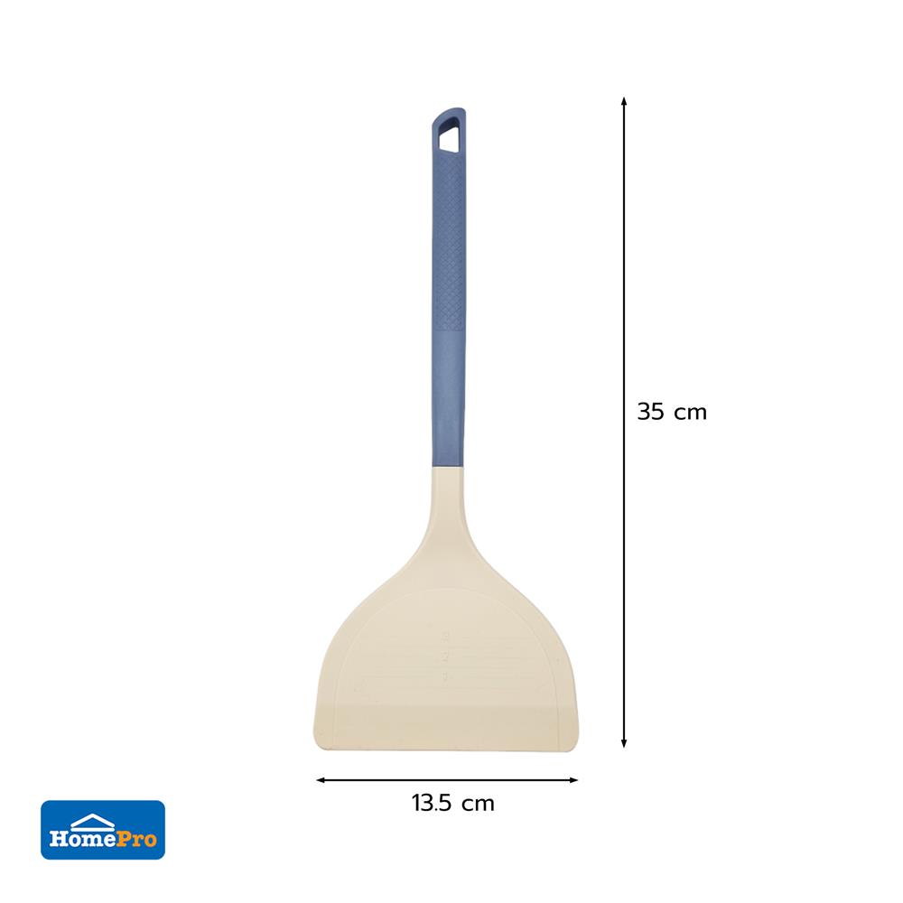 ตะหลิวซิลิโคนใหญ่ KECH HZX-GN004 สีคราม/ครีม