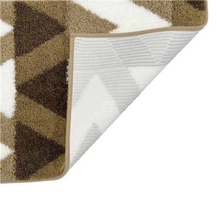 พรม HOME LIVING STYLE ZIGZAG 45x70 ซม. สีน้ำตาล_1