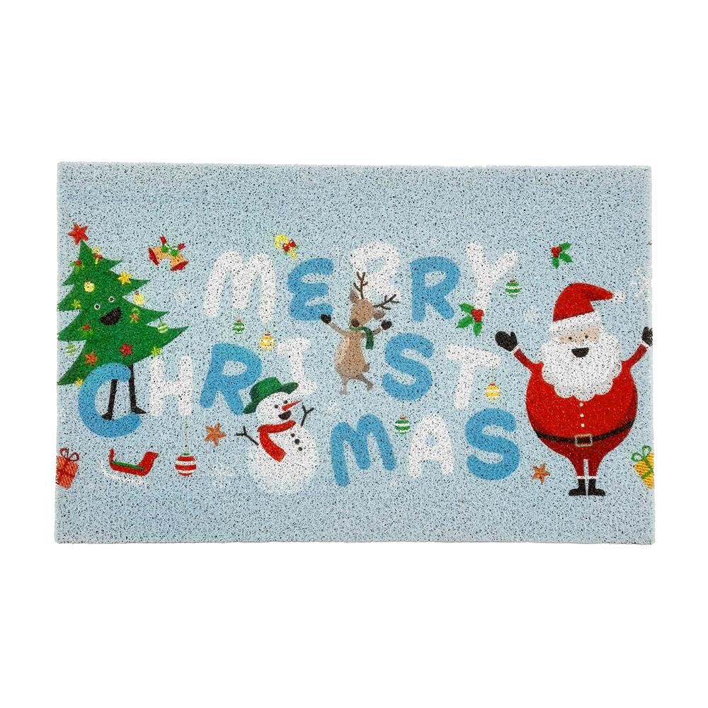 พรมเช็ดเท้าดักฝุ่น HOME LIVING STYLE MRC 45X75 ซม. สีฟ้า_0