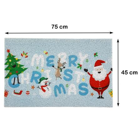 พรมเช็ดเท้าดักฝุ่น HOME LIVING STYLE MRC 45X75 ซม. สีฟ้า_10