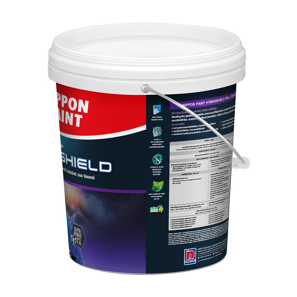 สีรองพื้นปูนใหม่ NIPPON PAINT HYBRIDSHIELD WALL SEALER 5 แกลลอน