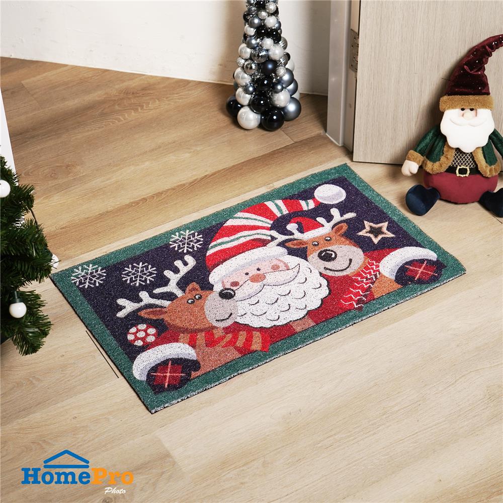 พรมเช็ดเท้าดักฝุ่น HOME LIVING STYLE HUG 45X75 ซม. สีน้ำเงินเข้ม