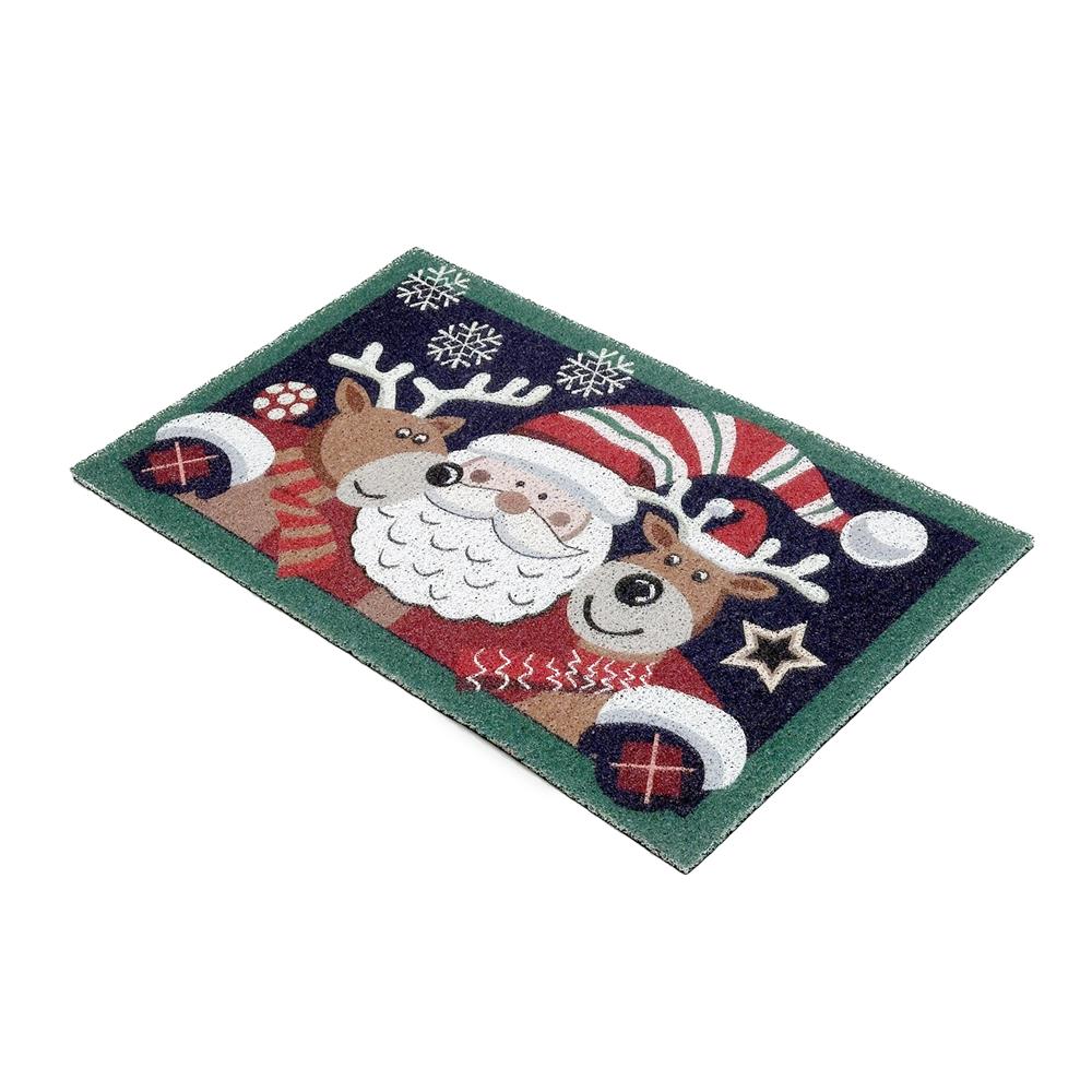 พรมเช็ดเท้าดักฝุ่น HOME LIVING STYLE HUG 45X75 ซม. สีน้ำเงินเข้ม