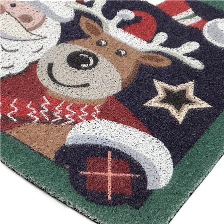 พรมเช็ดเท้าดักฝุ่น HOME LIVING STYLE HUG 45X75 ซม. สีน้ำเงินเข้ม_3