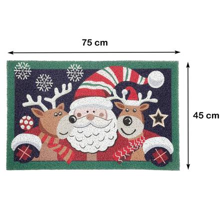 พรมเช็ดเท้าดักฝุ่น HOME LIVING STYLE HUG 45X75 ซม. สีน้ำเงินเข้ม_9