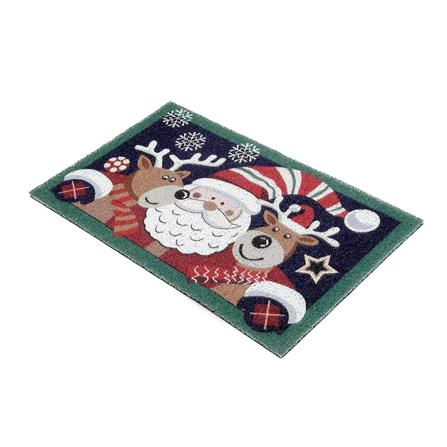 พรมเช็ดเท้าดักฝุ่น HOME LIVING STYLE HUG 45X75 ซม. สีน้ำเงินเข้ม_6