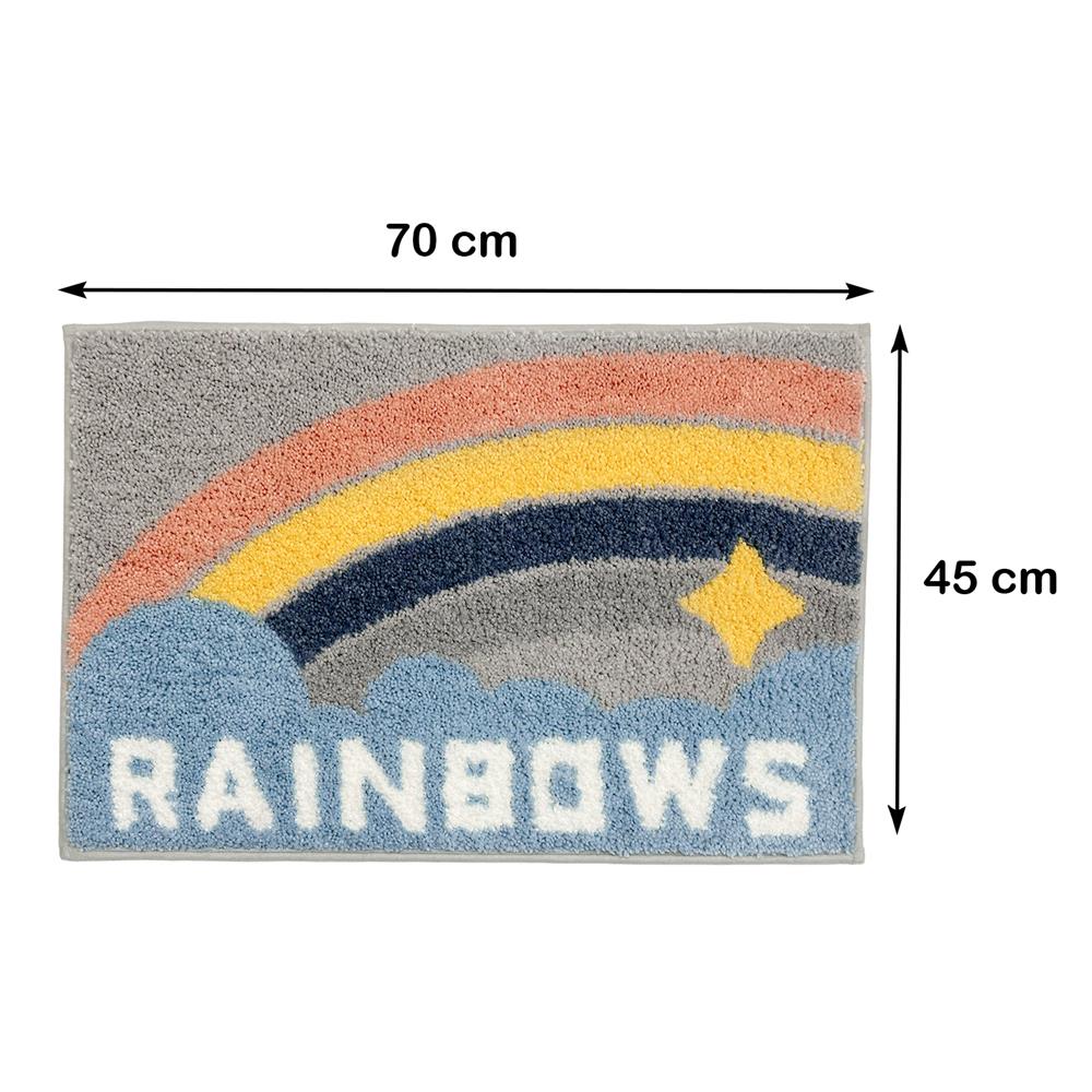 พรม HOME LIVING STYLE RAINBOWS 45x70 ซม. สีเทา