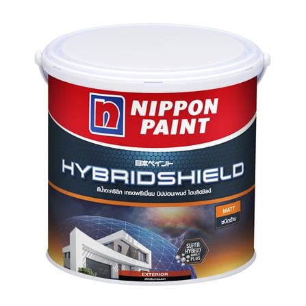 สีน้ำทาภายนอก ชนิดด้าน NIPPON PAINT HYBRIDSHIELD BASE B 1 แกลลอน_0