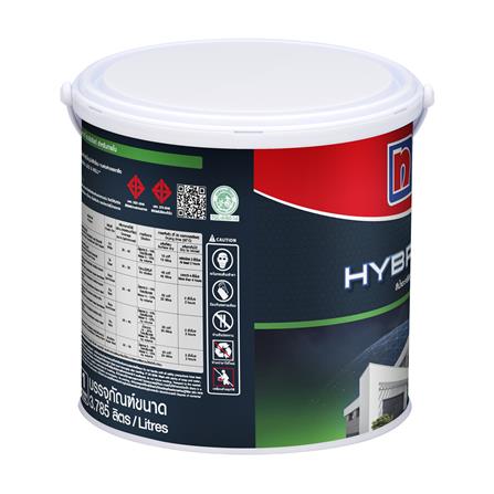 สีน้ำทาภายใน ชนิดด้าน NIPPON PAINT HYBRIDSHIELD BASE A สีขาว 1 แกลลอน_3