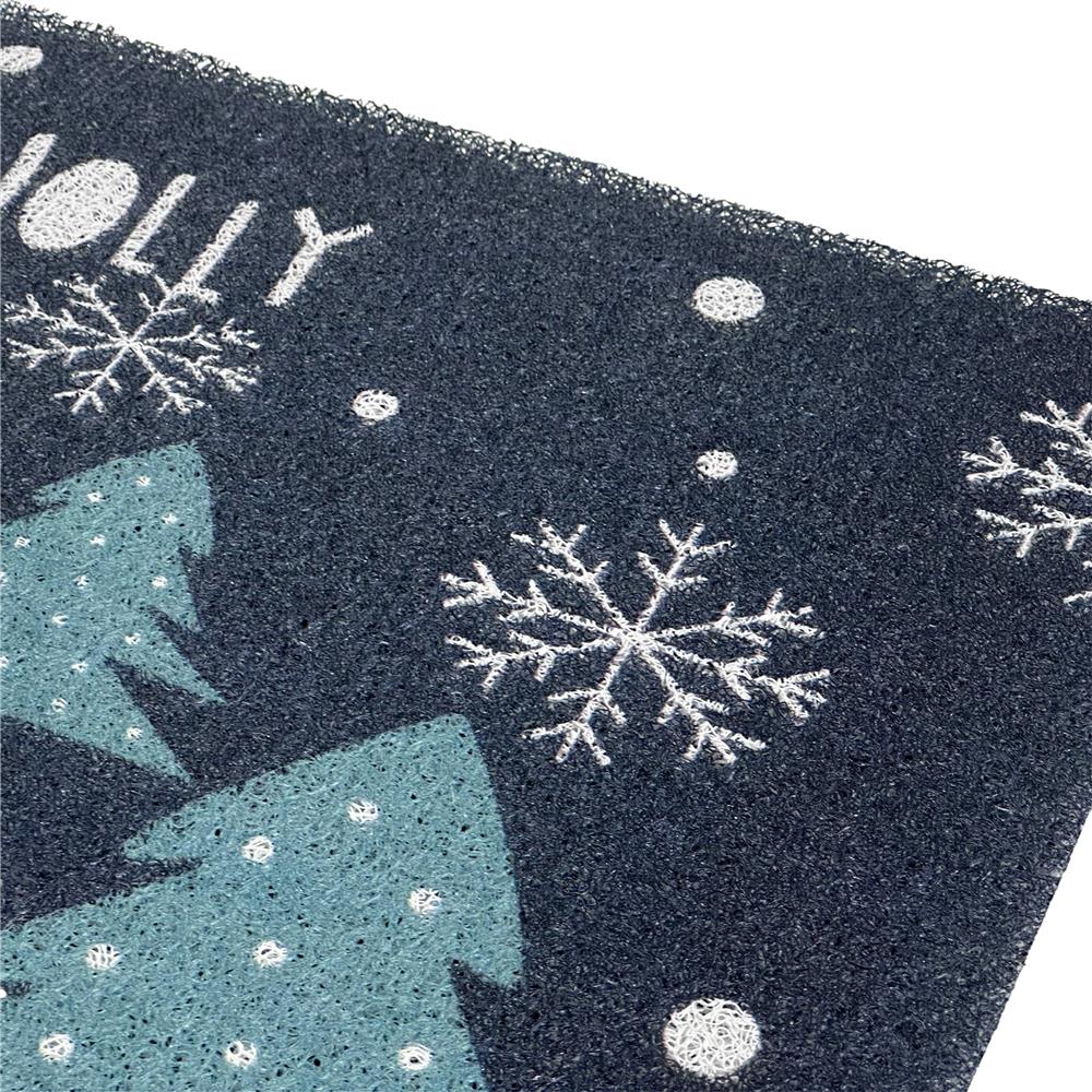 พรมเช็ดเท้าดักฝุ่น HOME LIVING STYLE JOLLY 45X75 ซม. สีน้ำเงินเข้ม