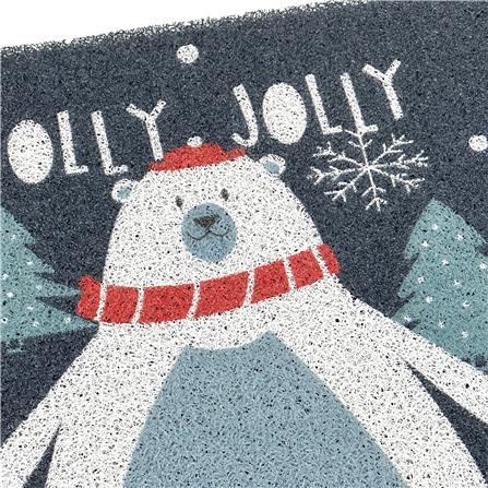 พรมเช็ดเท้าดักฝุ่น HOME LIVING STYLE JOLLY 45X75 ซม. สีน้ำเงินเข้ม_3