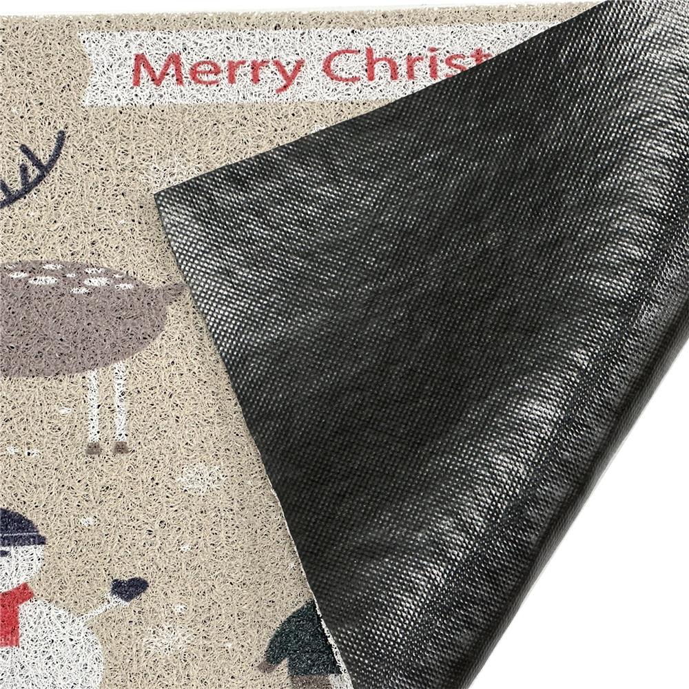 พรมเช็ดเท้าดักฝุ่น HOME LIVING STYLE MERRY 45X75 ซม. สีเบจ