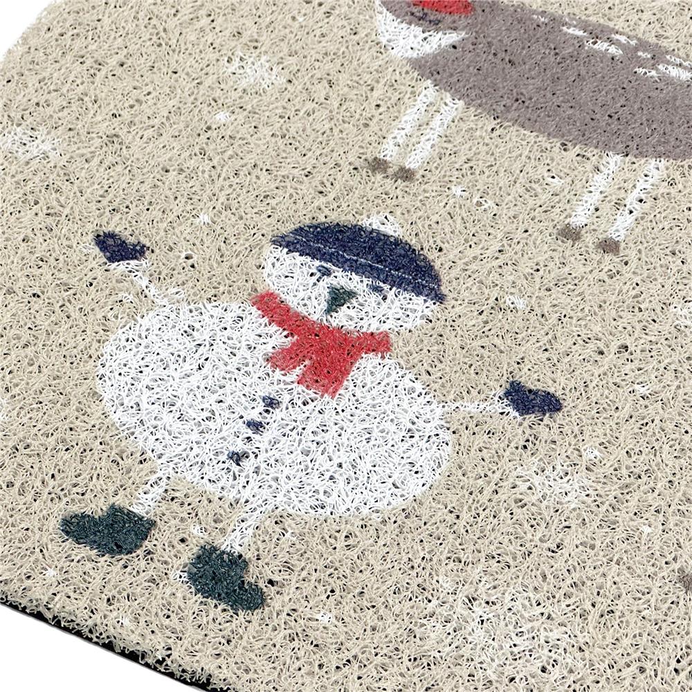 พรมเช็ดเท้าดักฝุ่น HOME LIVING STYLE MERRY 45X75 ซม. สีเบจ
