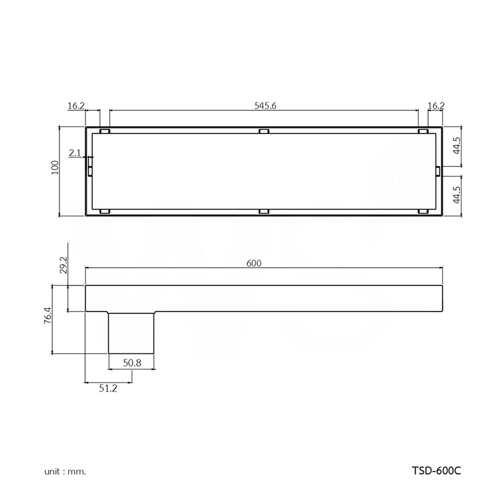รางน้ำทิ้ง WS TSD-600C 60 ซม.