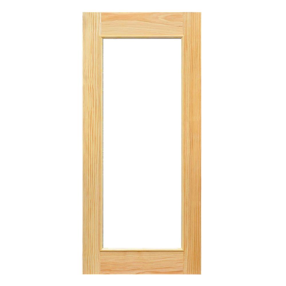 ประตูไม้ดักลาสเฟอร์ ไม่เจาะลูกบิด D2D D2D-419 90x200 ซม. สีธรรมชาติ