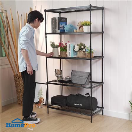 ชั้นวางของ 5 ชั้น FURDINI LINEAR 90 ซม. สีดำ_8