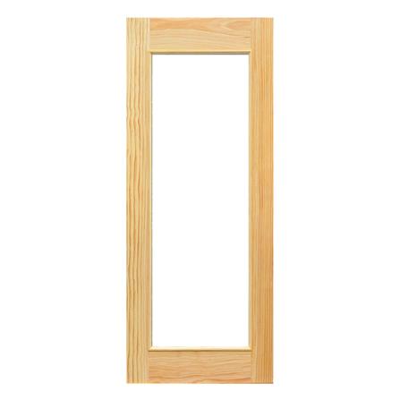 ประตูไม้ดักลาสเฟอร์ ไม่เจาะลูกบิด D2D D2D-419 80x200 ซม. สีธรรมชาติ_0