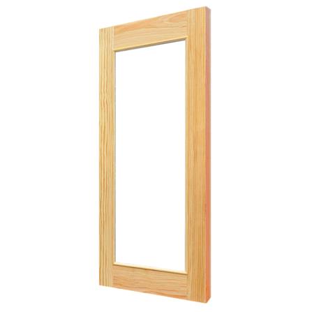 ประตูไม้ดักลาสเฟอร์ ไม่เจาะลูกบิด D2D D2D-419 80x200 ซม. สีธรรมชาติ_1