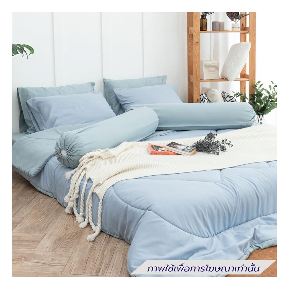 ชุดผ้าปูที่นอน 3.5 ฟุต (ชุด 4 ชิ้น) SANTA BEDDING GREEN/LIGH BLUE