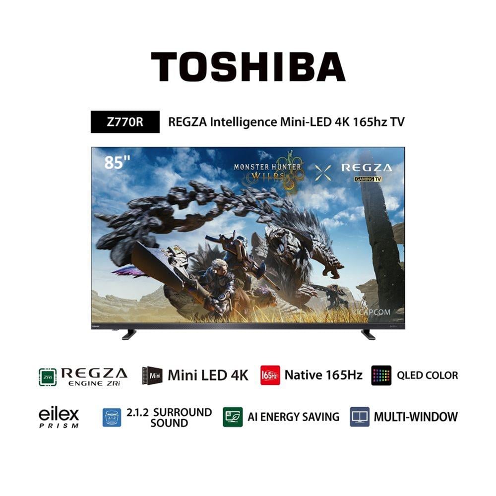 ทีวีมินิแอลอีดี 85 นิ้ว TOSHIBA (4K, MINI LED, VIDAA) 85Z770RP