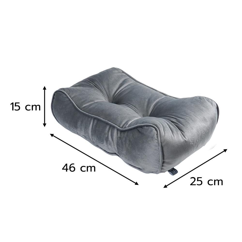 เบาะรองหลัง HOME LIVING STYLE RESTY 18x10 นิ้ว สีเทา