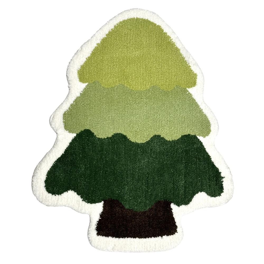 พรม HOME LIVING STYLE X-MAS TREE 75x90 ซม. สีเขียว_1