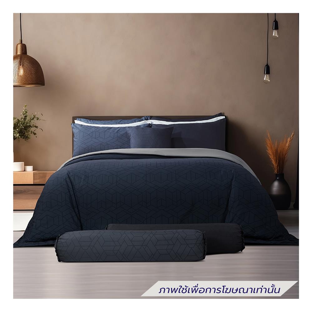 ชุดผ้าปูที่นอน 5 ฟุต (ชุด 6 ชิ้น) SATIN PLUS LUCKY ME LUCKY MORE LK062