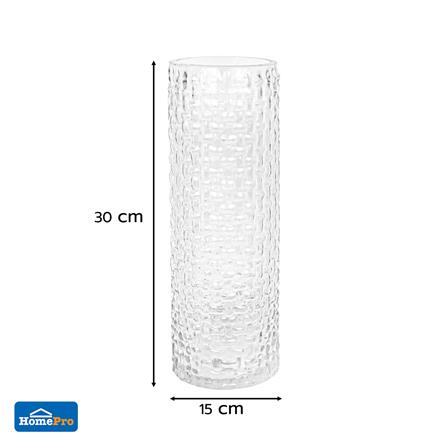 ของตกแต่ง แจกันแก้ว HOME LIVING STYLE GALA 10.5x30 ซม. สีใส_3