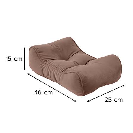 เบาะรองหลัง HOME LIVING STYLE RESTY 18x10 นิ้ว สีน้ำตาล_6