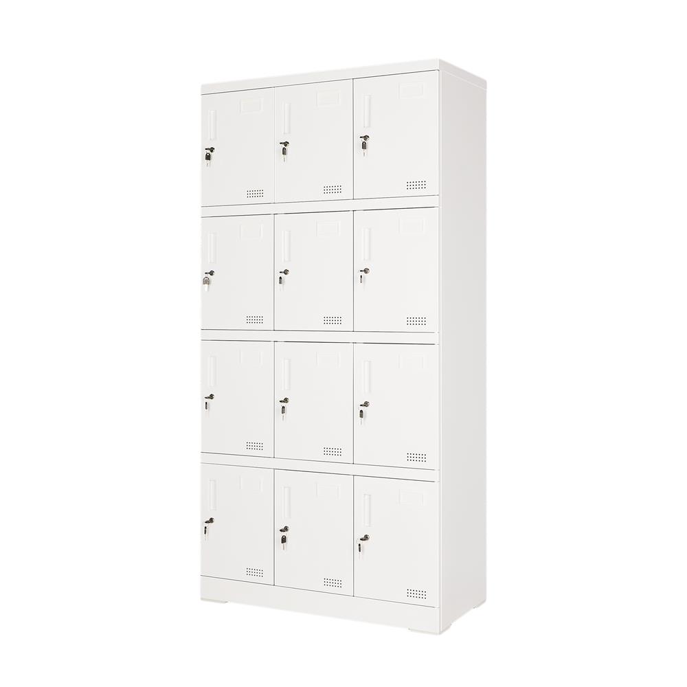 ตู้ล็อกเกอร์ 12 ประตู FURDINI KULLEN FYD-LK-12 90 ซม. สีขาว