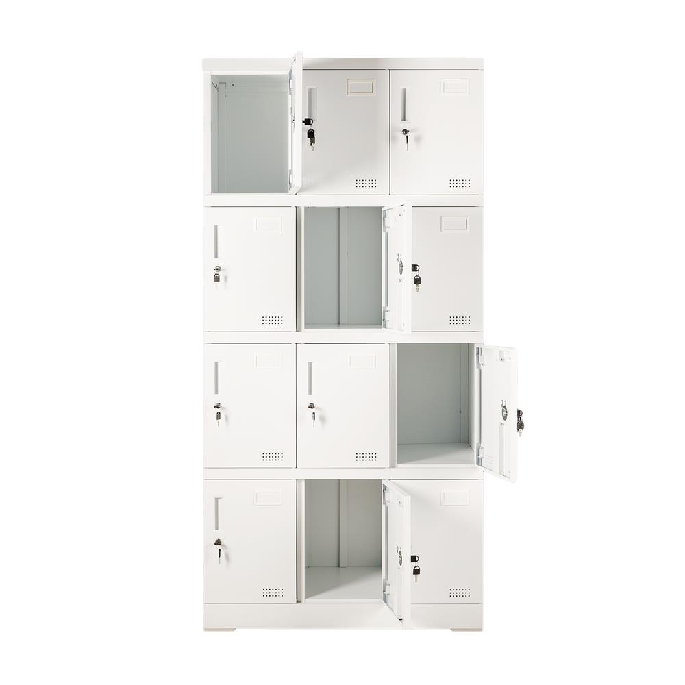 ตู้ล็อกเกอร์ 12 ประตู FURDINI KULLEN FYD-LK-12 90 ซม. สีขาว